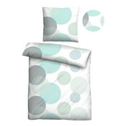 Castell Thermo-Fleece Bettwäsche Blasen mint, 1x 135x200 cm + 1x 80x80 cm