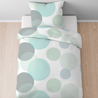 Castell Thermo-Fleece Bettwäsche Blasen mint, 1x 155x220 cm + 1x 80x80 cm