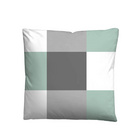 Castell Thermo-Fleece Bettwäsche karo mint, 1x 155x220 cm + 1x 80x80 cm