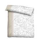 Castell Feinbiber Bettwäsche Paisley grau, 1x 135x200 cm + 1x 80x80 cm