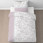 Castell Feinbiber Bettwäsche Paisley viola, 1x 135x200 cm + 1x 80x80 cm