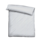 Castell Jersey Bettwäsche Längsstreifen grau, 1x 135x200 cm + 1x 80x80 cm
