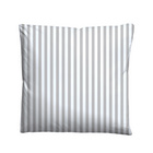Castell Jersey Bettwäsche Längsstreifen grau, 1x 155x220 cm + 1x 80x80 cm
