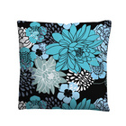 Castell Baumwoll Renforce Bettwäsche Blumen türkis, 1x 135x200 cm + 1x 80x80 cm