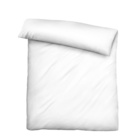 biberna Tencel Bettwäsche UNI weiß, 1x 135x200 cm + 1x 80x80 cm