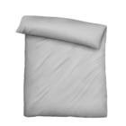 biberna Tencel Bettwäsche UNI  sturmgrau, 1x 155x220 cm + 1x 80x80 cm