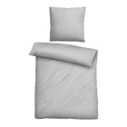 biberna Tencel Bettwäsche UNI  sturmgrau, 1x 155x220 cm + 1x 80x80 cm
