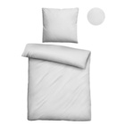 biberna Tencel Bettwäsche UNI  silber/grau, 1x 155x220 cm + 1x 80x80 cm