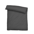 biberna Tencel Bettwäsche UNI  titanium, 1x 155x220 cm + 1x 80x80 cm