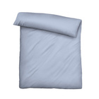 biberna Tencel Bettwäsche UNI  eisblau, 1x 135x200 cm + 1x 80x80 cm