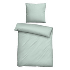 biberna Tencel Bettwäsche UNI  salbei, 1x 155x220 cm + 1x 80x80 cm