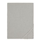 biberna Spannbetttuch Melange uni sturmgrau, 1x 90x190 cm - 100x200 cm