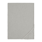 biberna Spannbetttuch Melange uni sturmgrau, 1x 180x200 cm - 200x200 cm