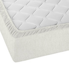 biberna Spannbetttuch Melange uni grau, 1x 140x200 cm - 160x200 cm