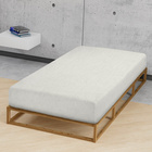 biberna Spannbetttuch Melange uni grau, 1x 140x200 cm - 160x200 cm