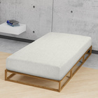biberna Spannbetttuch Melange uni grau, 1x 180x200 cm - 200x200 cm