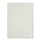 biberna Spannbetttuch Melange uni grau, 1x 180x200 cm - 200x200 cm