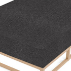 biberna Spannbetttuch Melange uni titanium, 1x 140x200 cm - 160x200 cm