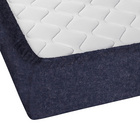 biberna Spannbetttuch Melange uni marine, 1x 90x190 cm - 100x200 cm