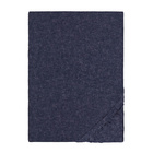 biberna Spannbetttuch Melange uni marine, 1x 90x190 cm - 100x200 cm
