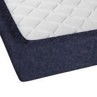 biberna Spannbetttuch Melange uni marine, 1x 140x200 cm - 160x200 cm