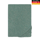biberna Spannbetttuch Melange uni fichte, 1x 140x200 cm - 160x200 cm
