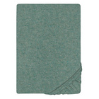 biberna Spannbetttuch Melange uni fichte, 1x 140x200 cm - 160x200 cm