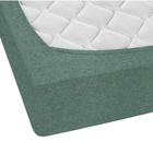 biberna Spannbetttuch Melange uni fichte, 1x 180x200 cm - 200x200 cm
