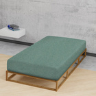 biberna Spannbetttuch Melange uni fichte, 1x 180x200 cm - 200x200 cm