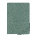 biberna Spannbetttuch Melange uni fichte, 1x 180x200 cm - 200x200 cm