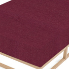 biberna Spannbetttuch Melange uni burgund, 1x 90x190 cm - 100x200 cm