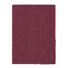 biberna Spannbetttuch Melange uni burgund, 1x 90x190 cm - 100x200 cm