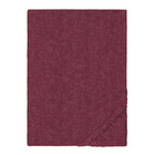 biberna Spannbetttuch Melange uni burgund, 1x 140x200 cm - 160x200 cm