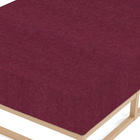 biberna Spannbetttuch Melange uni burgund, 1x 180x200 cm - 200x200 cm