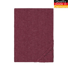 biberna Spannbetttuch Melange uni burgund, 1x 180x200 cm - 200x200 cm
