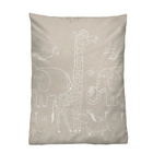 biberna Melange-Flanell Bettwäsche Tiere kitt, 1x 100x135 cm + 1x 40x60 cm