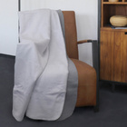 biberna Melange Wohndecke UNI  grau, 1x 150x200 cm