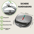 3‑in‑1 Sandwichmaker, Kontaktgrill & Waffeleisen GOURMETmaxx