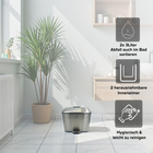 Badezimmer-Mülleimer Edelstahl 2x3 L Clarsen