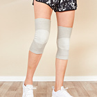 Komfort-Knie-Wärmer Bandage 2er-Set hellgrau