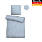 biberna Tencel-Flanell Bettwäsche uni taubenblau, 135x200 cm + 80x80 cm
