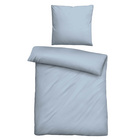 biberna Tencel-Flanell Bettwäsche uni taubenblau, 135x200 cm + 80x80 cm