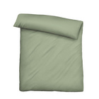 biberna Tencel-Flanell Bettwäsche uni oliv, 135x200 cm + 80x80 cm