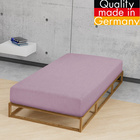 biberna Spannbetttuch Melange brombeer, 90x190 cm - 100x200 cm
