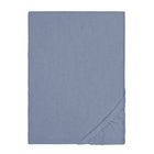 biberna Spannbetttuch Melange blau, 90x190 cm - 100x200 cm