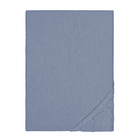 biberna Spannbetttuch Melange blau, 180x200 cm - 200x200 cm