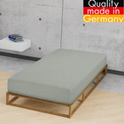 biberna Spannbetttuch Melange gletscher, 90x190 cm - 100x200 cm