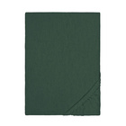 biberna Spannbetttuch Melange dunkelgrün, 90x190 cm - 100x200 cm