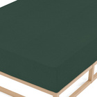 biberna Spannbetttuch Melange dunkelgrün, 180x200 cm - 200x200 cm