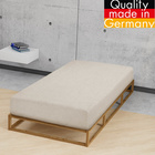 biberna Spannbetttuch Melange kitt, 90x190 cm - 100x200 cm